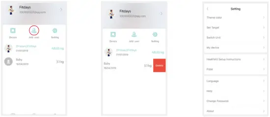Add/Delete Users & Basic Settings