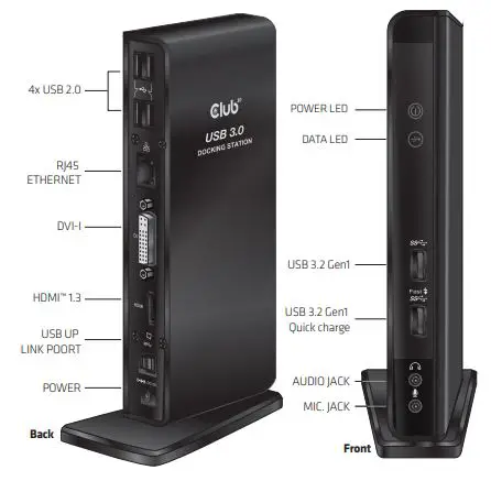 Club 3D-CSV-3242HD-USB-Gen1-Type-A-Dual-Display-Docking-Station-1