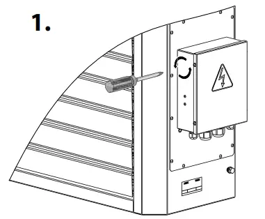 Enabling access to the unit terminal block