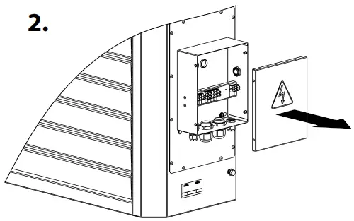Enabling access to the unit terminal block