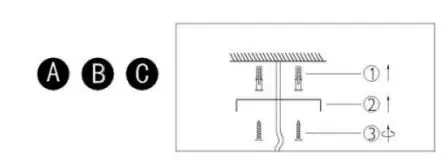JOHN LEWIS Glass Cone Ceiling Pendant User Guide - Product assembly Step 1