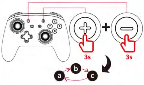 NEXIGO NS32 Wireless Controller for Switch - disconnhect 2