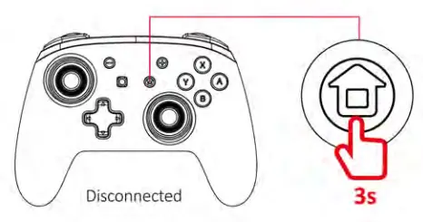 NEXIGO NS32 Wireless Controller for Switch - disconnhect