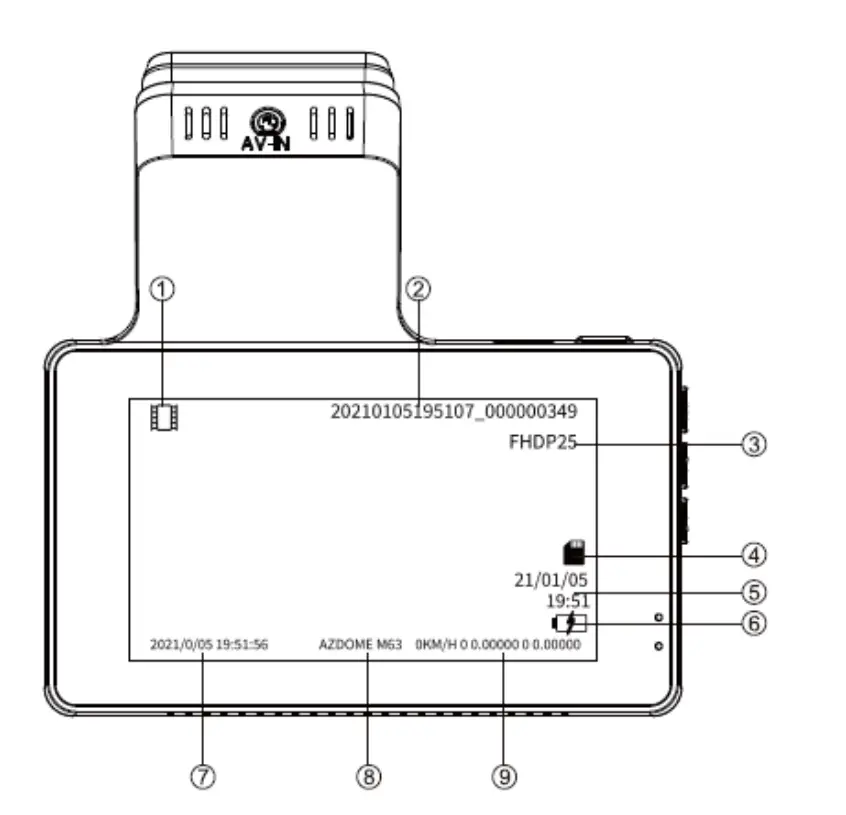 AZDOME-M63-Car-DVR-Built-in-GPS-WiFi-with-Dual-Lens-8MP-Sony-Camera-4