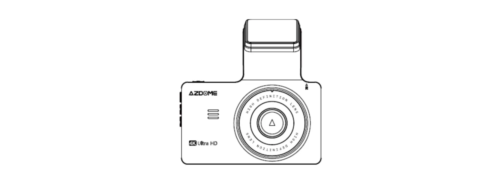 Azdome M63 Car Dvr Built-in Gps Wifi With Dual Lens 8mp Sony Camera Owner's Manual