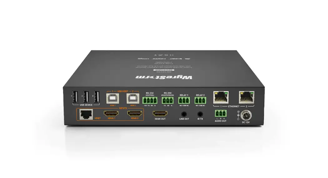 Wyrestorm Sw-130-tx-us 3-input In-wall Hdbaset Transmitter With Usb Host & Cec Trigger 2-gang Us-uk Back-box User Guide