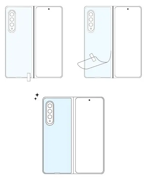 WHITESTONE DOME GLASS Galaxy Z Fold 3 5G Premium Film fig 11