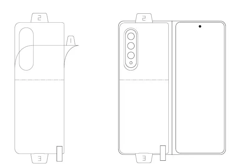 WHITESTONE DOME GLASS Galaxy Z Fold 3 5G Premium Film fig 8