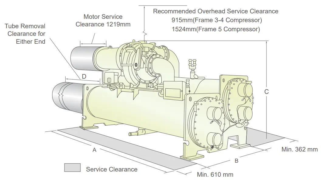 Carrier 300 1650 RT 19XR Centrifugal Liquid Chiller - 22