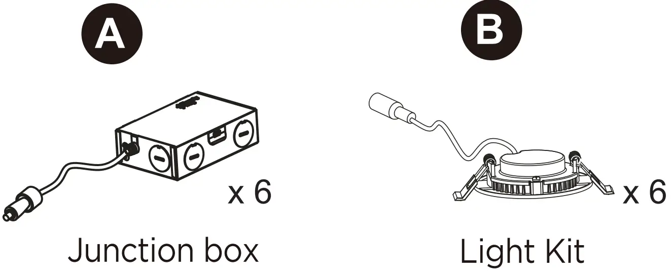 Cloudy Bay LJD005SMWH-6PK 3-Inch Smart LED Recessed Down Light - fig1