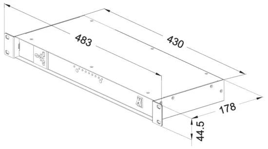 sae audio PRO1018A Sequence Power Amplifier - fig