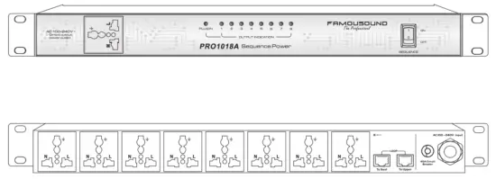 sae audio PRO1018A Sequence Power Amplifier - power
