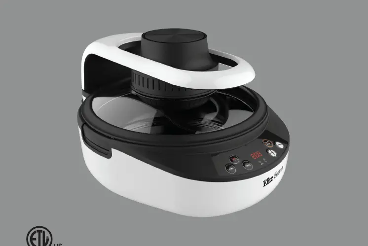 Elite Bistro Eaf5002 5qt. Digital Clam Shell Air Fryer With Dual Heating Instruction Manual