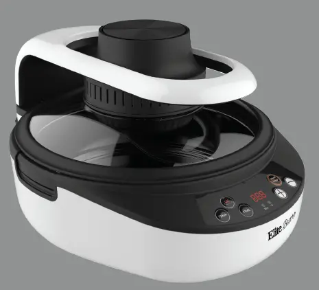 Elite Bistro EAF5002 5QT. Digital Clam Shell Air Fryer with Dual Heating