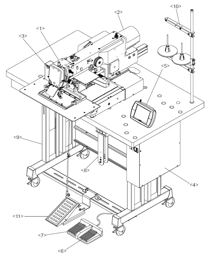 MITSUBISHI ELECTRIC PLK-G2010R Industrial Sewing Machine-5