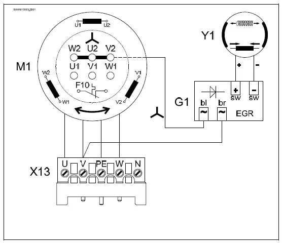 GfA ELEKTROMATEN 10002234.10801 Balanced Sectional Drive Motor FIG 12
