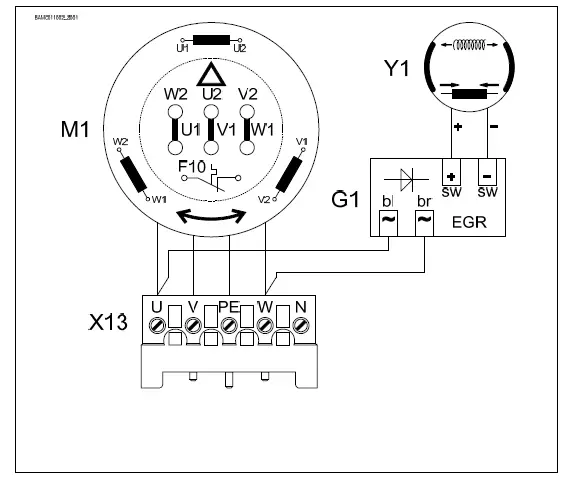 GfA ELEKTROMATEN 10002234.10801 Balanced Sectional Drive Motor FIG 13