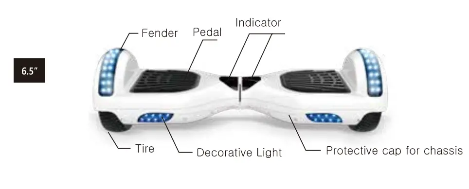 LIKESPORTING-RCB-6.5-Inch-Balance-Scooter-Hoverboards-2