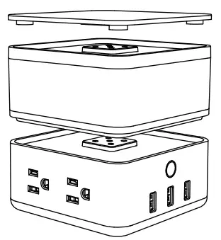 avatar CONTROLS AFC01US Bluetooth Speaker with USB Power Socket - Product