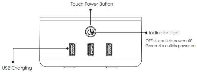 avatar CONTROLS AFC01US Bluetooth Speaker with USB Power Socket