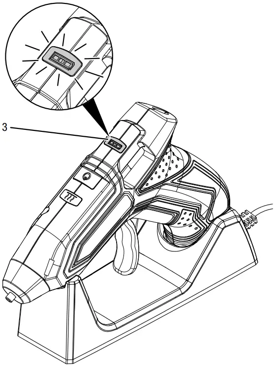 Trotec pggs10 Cordless Glue Gun - Charging Port
