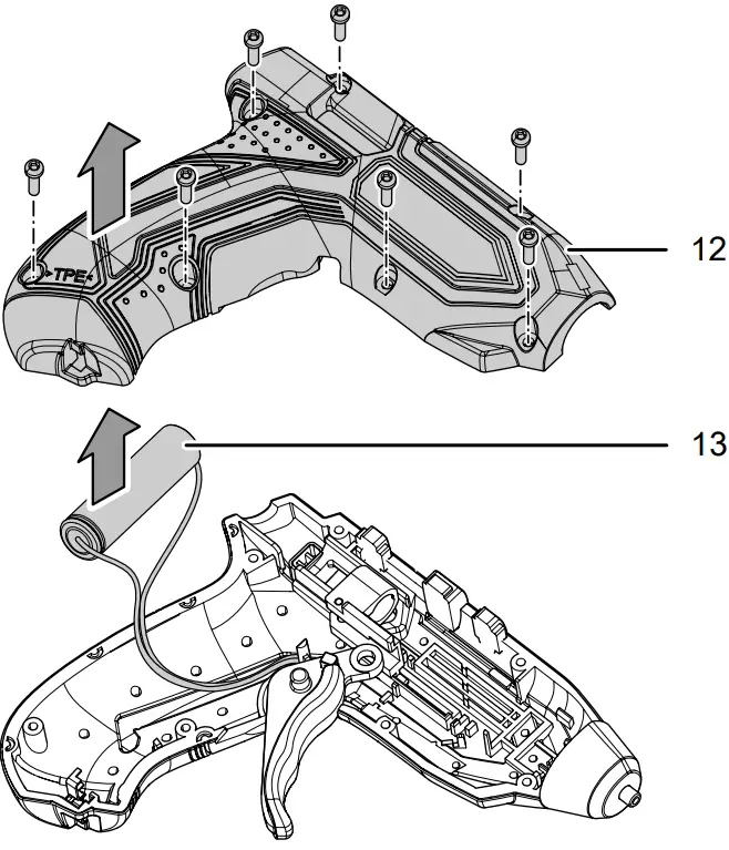 Trotec pggs10 Cordless Glue Gun - Plug Connection