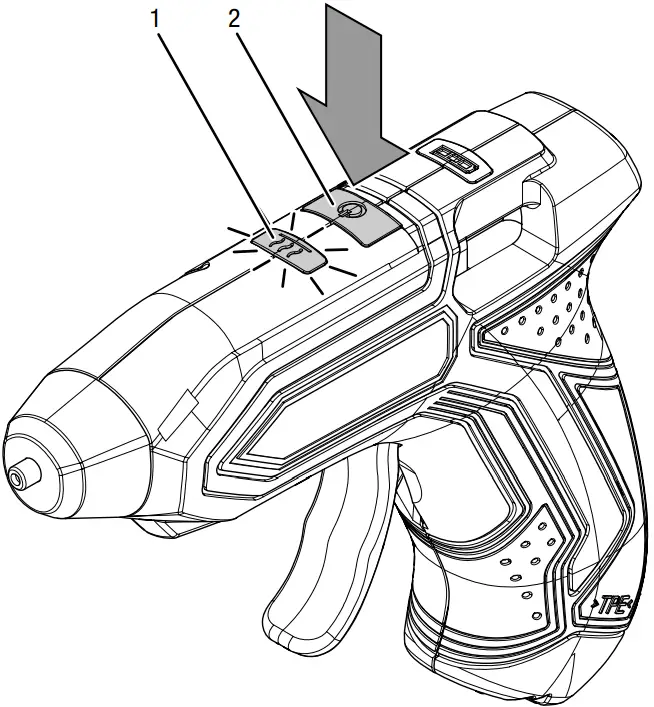 Trotec pggs10 Cordless Glue Gun - Switch Indecator