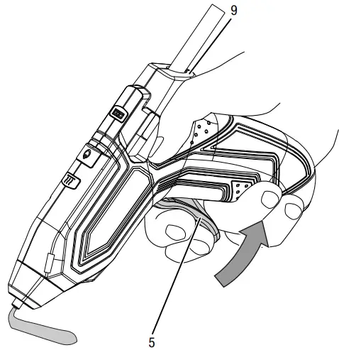 Trotec pggs10 Cordless Glue Gun - Switch Off
