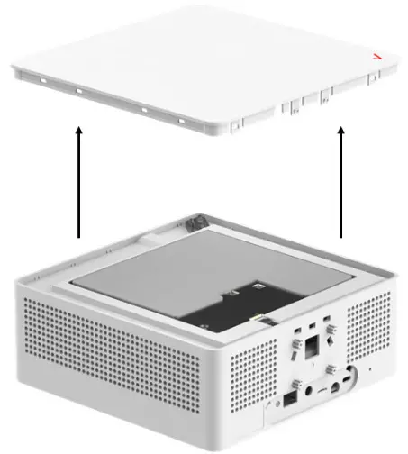Wistron LVSKIHP 5G Internet Gateway Outdoor Mounting Kit - Pry off the front cover