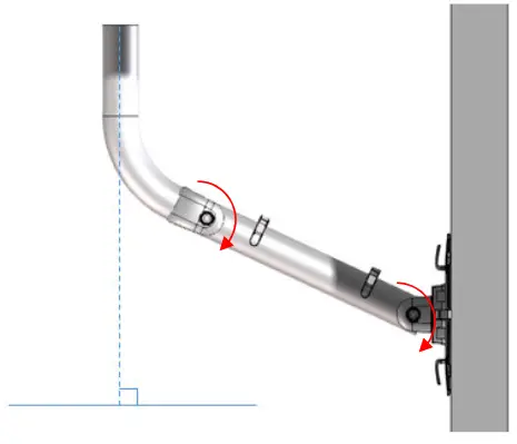Wistron LVSKIHP 5G Internet Gateway Outdoor Mounting Kit - desired angle