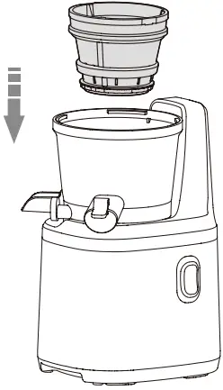 PHILCO PHJE 5030 Slow Juicer 4 Install the filter