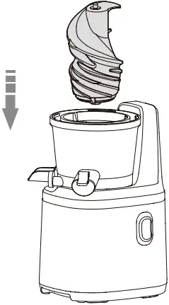 PHILCO PHJE 5030 Slow Juicer 5 lnstall the drive shaft