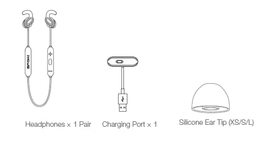 1MORE EFS3001B iBFree Lace Bluetooth In-Ear Headphones fig 1