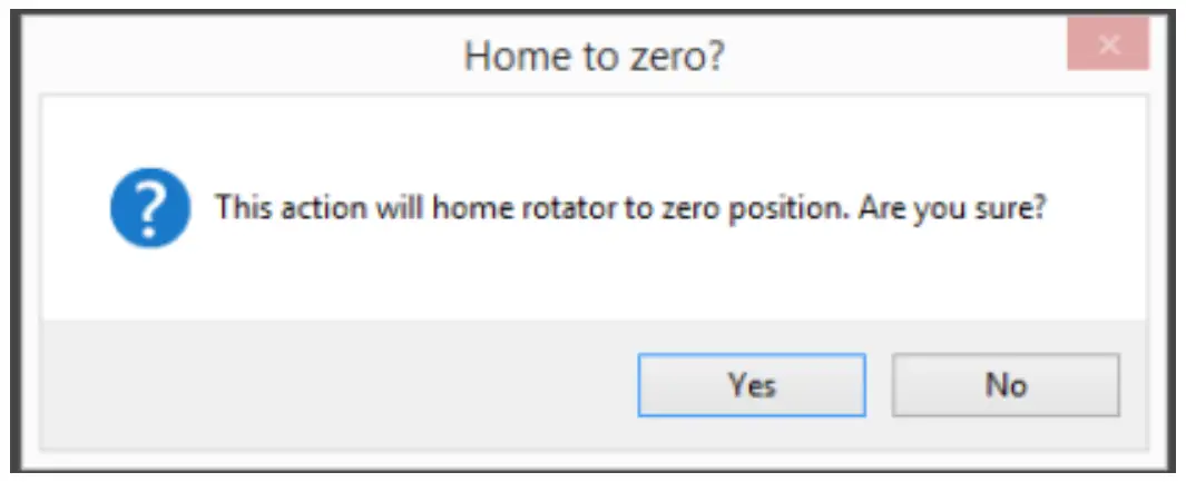 Home to Zero Position