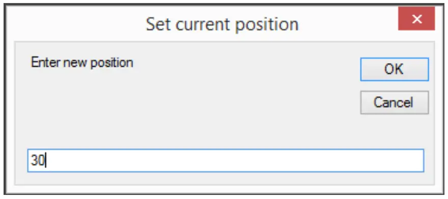 Set Current Position