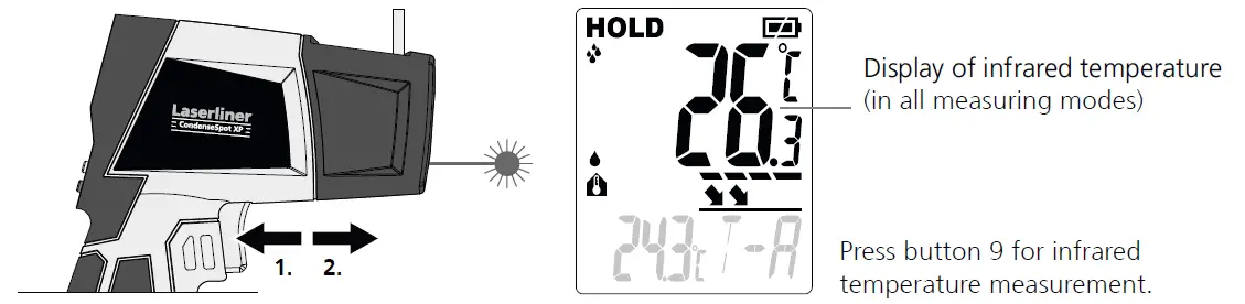 Laserliner 082.047A CondenseSpot XP Hygrometer FIG 8