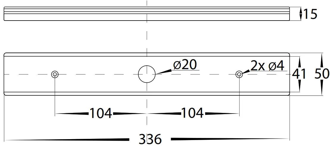 HAVIT Lightning HV4002T 2 BLK Revo Spot Light - Dimensions