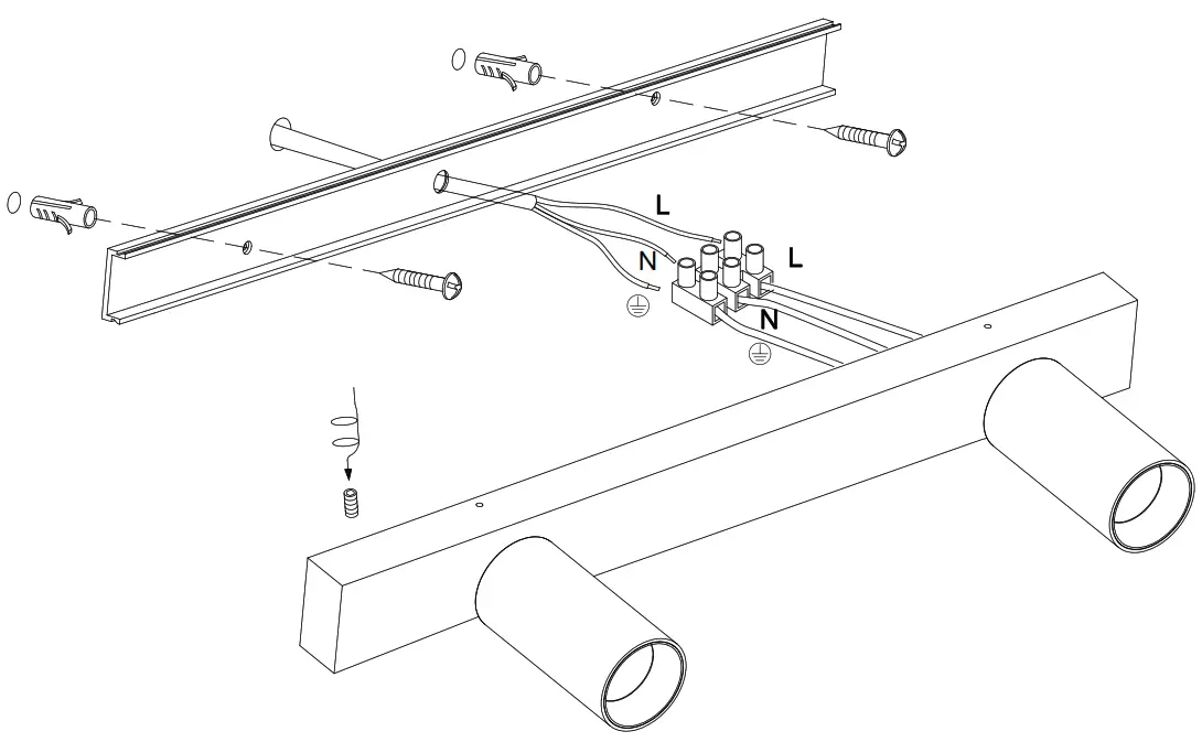 HAVIT Lightning HV4002T 2 BLK Revo Spot Light - Mounting Base