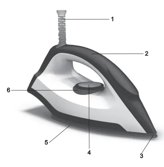Electrolux EDI1004 1300W EasyLine Dry Iron 1