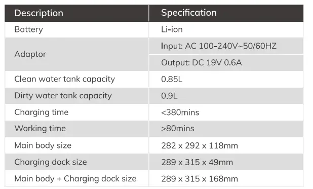 ILIFE W450 Shinebot Floor Washing Robot fig 48