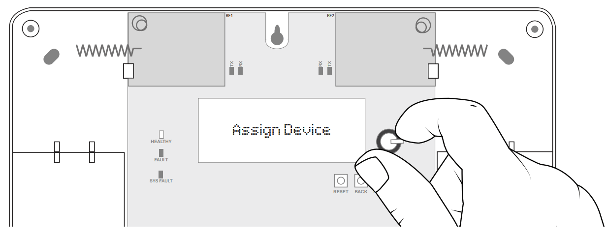 Firecell MK241-99 Wireless Door Control - Assign device