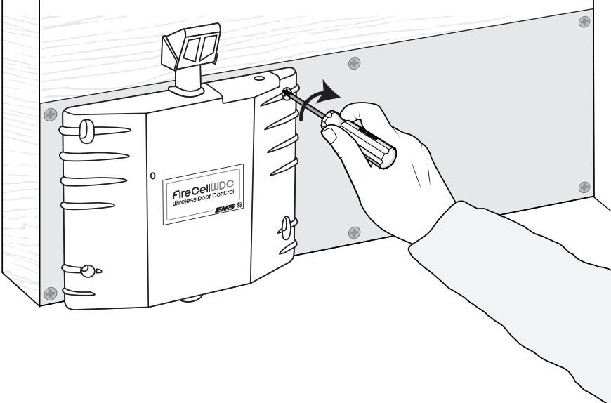 Firecell MK241-99 Wireless Door Control - Fix unit to door