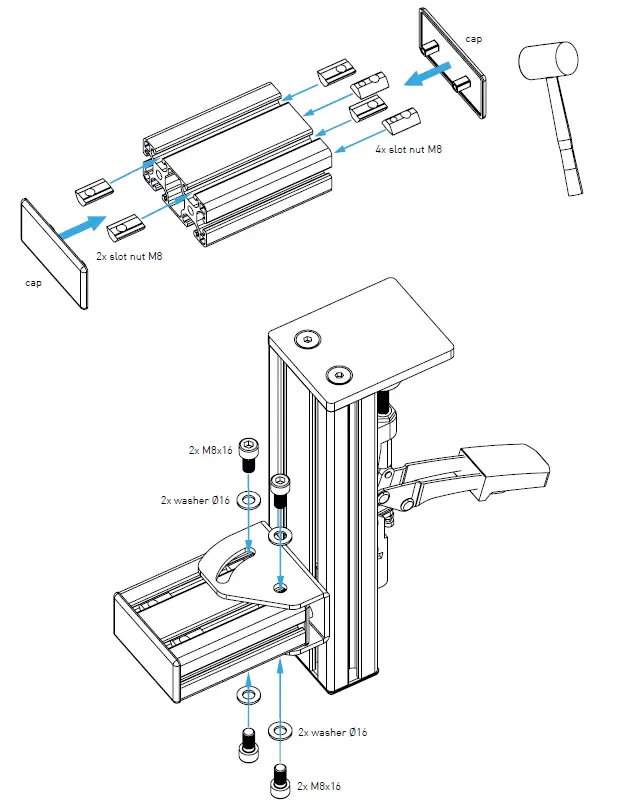 MONSTER Angle Mounting Bracket 0-45° Instruction fig 12