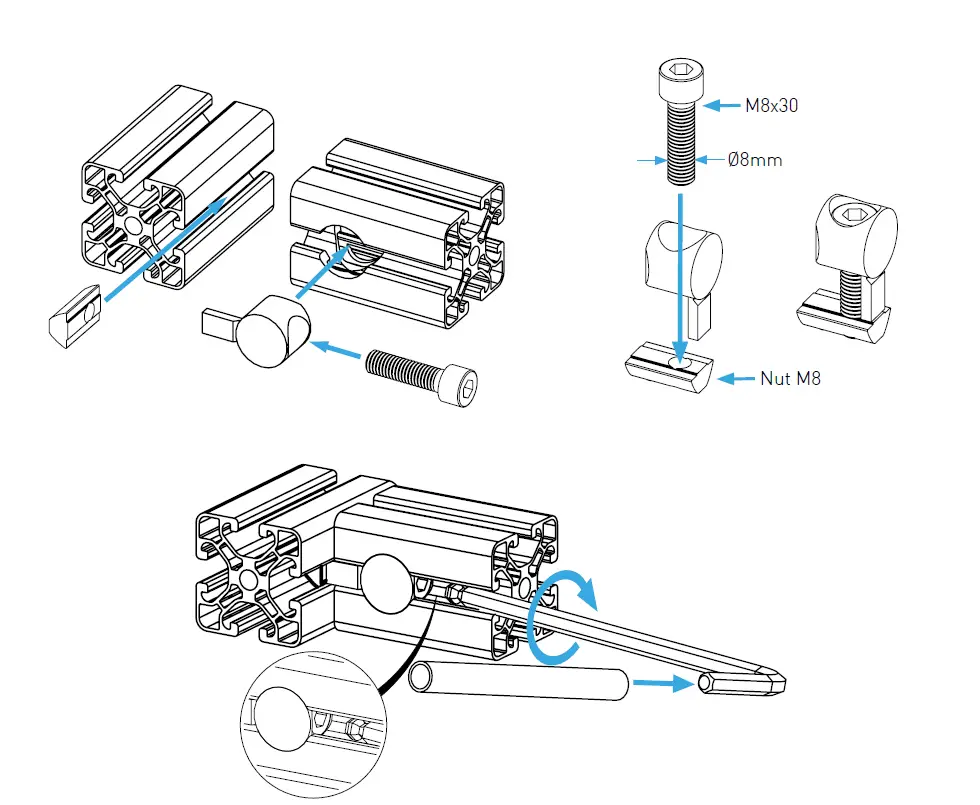 MONSTER Angle Mounting Bracket 0-45° Instruction fig 3