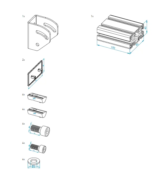 MONSTER Angle Mounting Bracket 0-45° Instruction fig 7