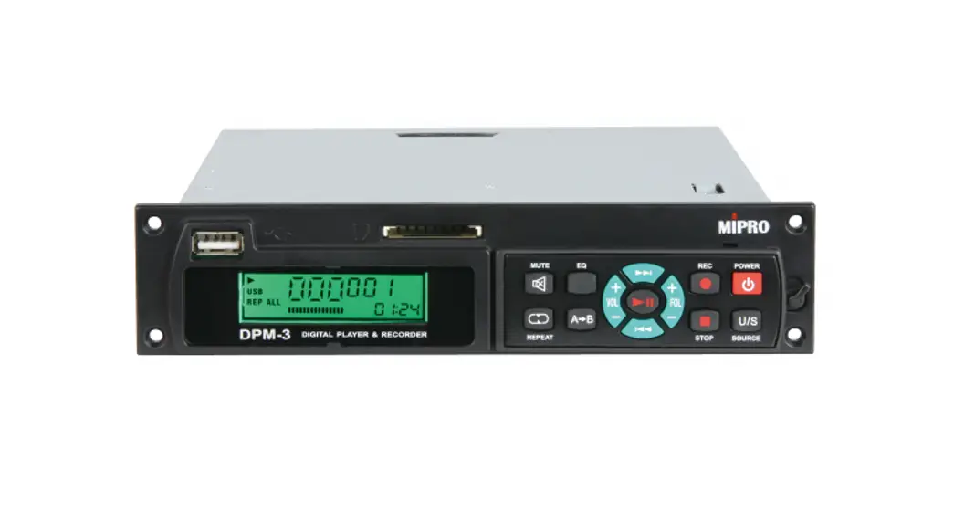 Mipro Dpm-3p Digital Audio Recorder Module User Guide Mipro Dpm-3p Digital Audio Recorder Module User Guide