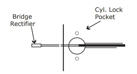CAL-ROYAL CGN05 Storeroom Lever Lock - Figure 3