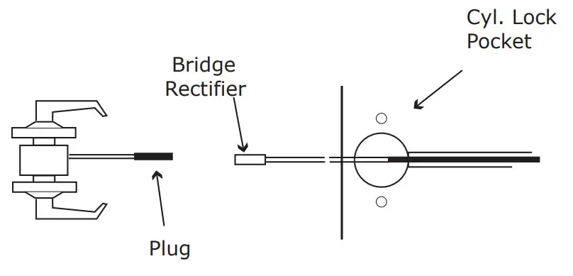 CAL-ROYAL CGN05 Storeroom Lever Lock - Figure 4