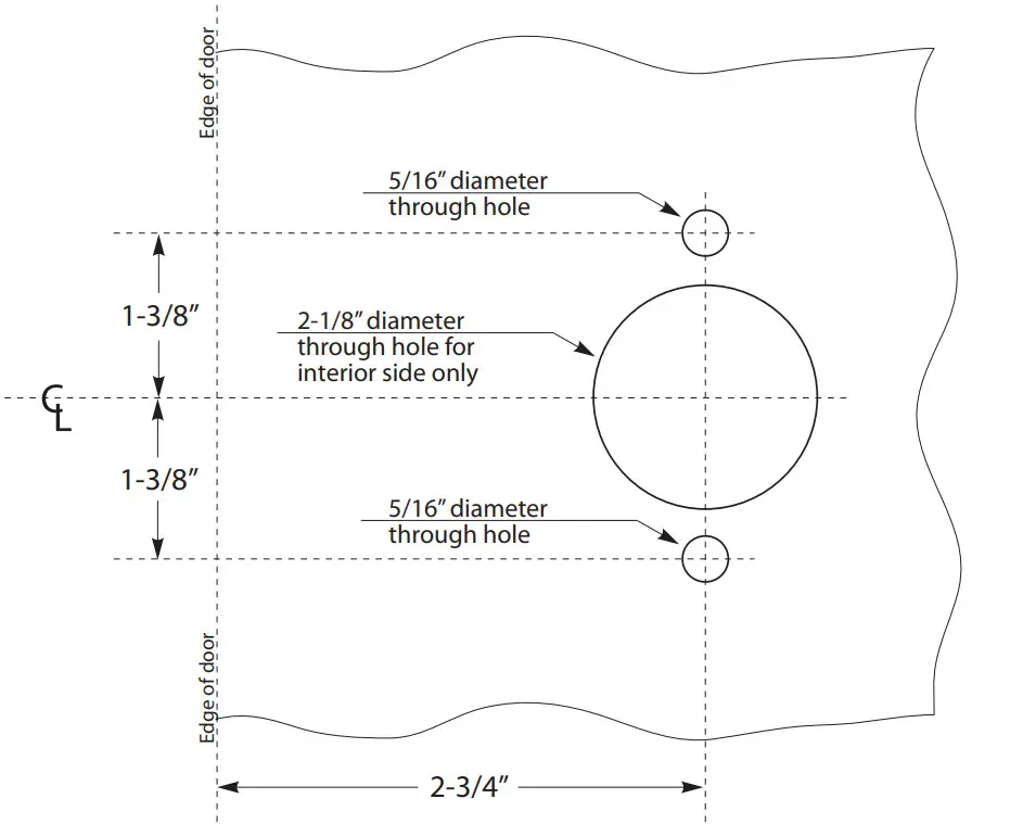 CAL-ROYAL CGN05 Storeroom Lever Lock - Figure 9