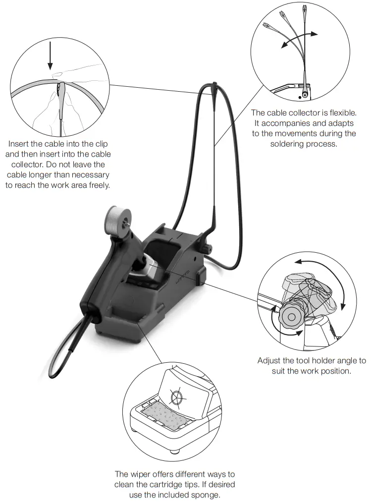 JBC APS Stand for AP250 Solder Feed Iron - Assembly 1